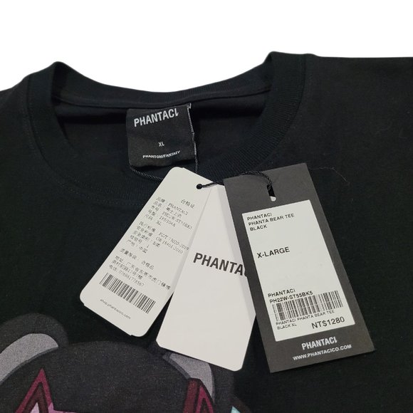Phantaci Phanta Bear Black Graphic T-Shirt - Picture 6 of 6